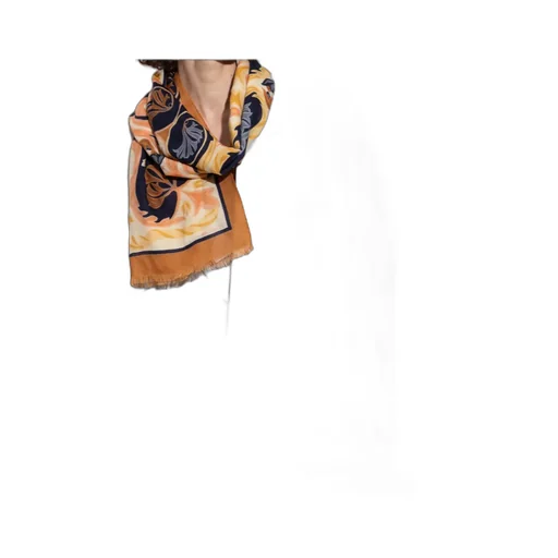 Patterned Frayed Edge Scarf