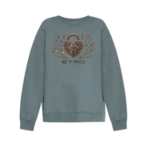 Graphic Printed Crewneck Sweatshirt