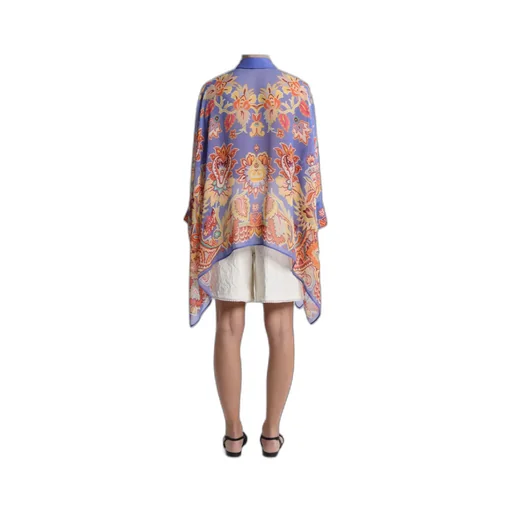Floral Printed Poncho