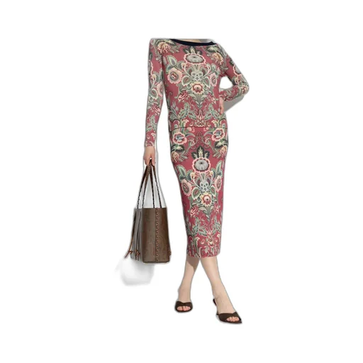 Floral Printed Knitted Jumper