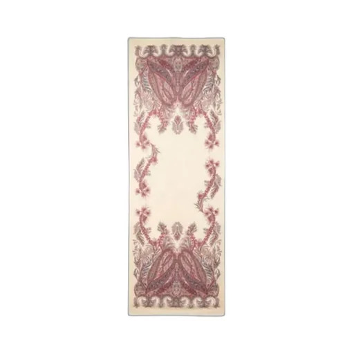 Cashmere-Blend Scarf With Placed Print