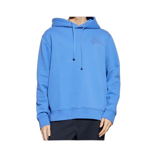 Pegaso Embroidered Drawstring Hoodie