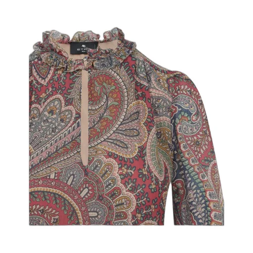 Silk Crepon Paisley Dress