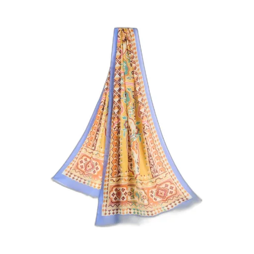Paisley Printed Frayed Edge Scarf