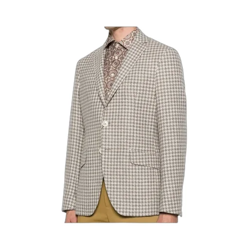 Houndstooth-Pattern Jacket
