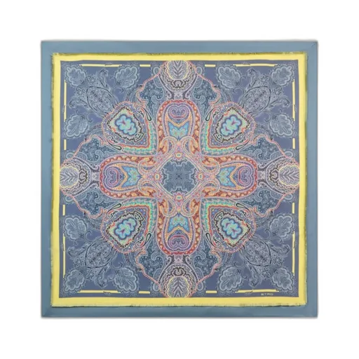 Paisley Foliage Silk Scarf