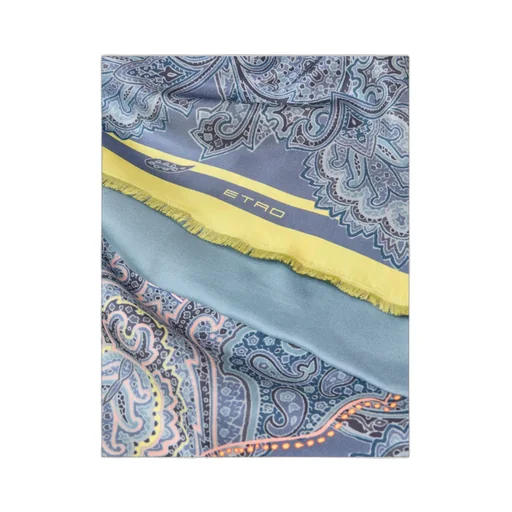 Paisley Foliage Silk Scarf