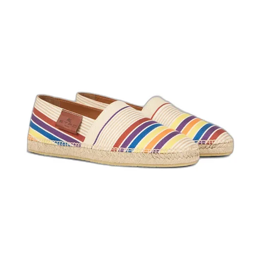 Striped Slip-On Espadrilles