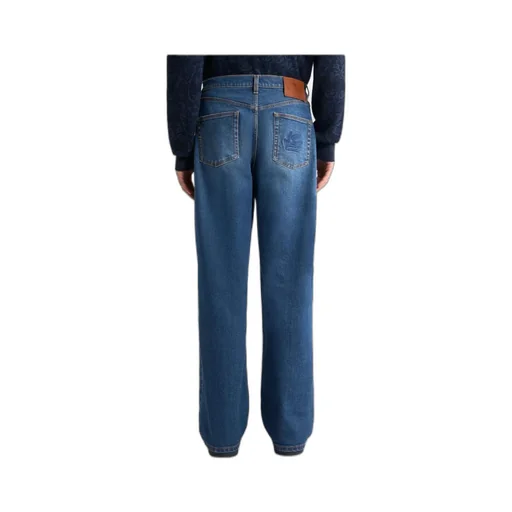 Straight-Leg Jeans With Pegaso