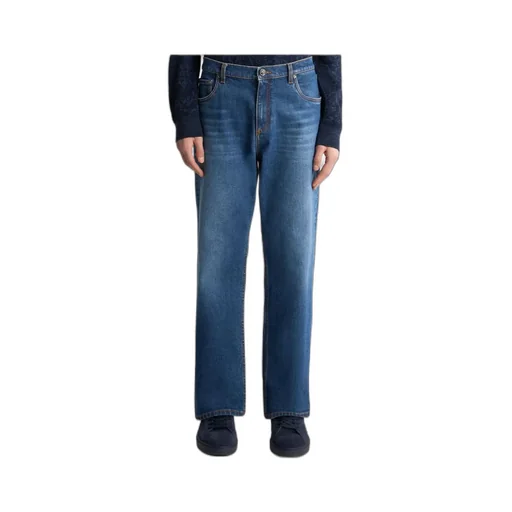 Straight-Leg Jeans With Pegaso
