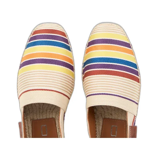 Striped Slip-On Espadrilles