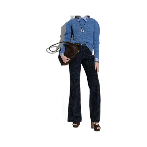 Long Sleeved Crewneck Knitted Jumper