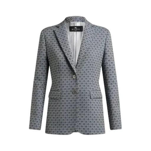 Single-Breasted Jacquard Jacket