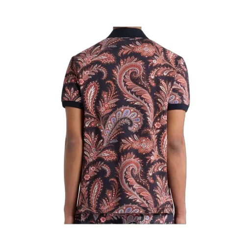Floral Paisley Cotton Polo Shirt