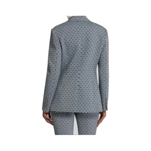 Single-Breasted Jacquard Jacket
