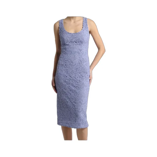 Paisley Macramé Sheath Dress