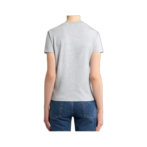 Cotton T-Shirt With Placed Print