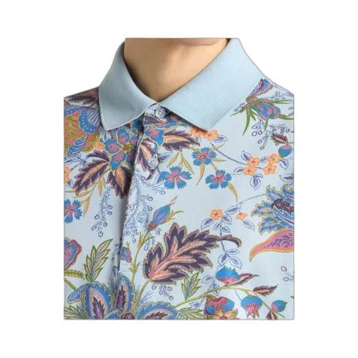 Cotton Polo Shirt With Print