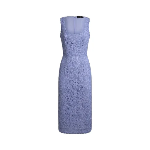 Paisley Macramé Sheath Dress