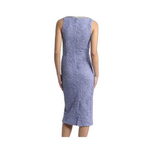 Paisley Macramé Sheath Dress
