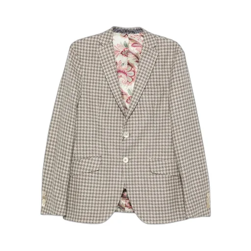 Houndstooth-Pattern Jacket