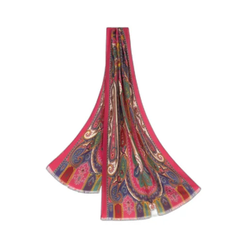 Paisley Silk And Cashmere Scarf