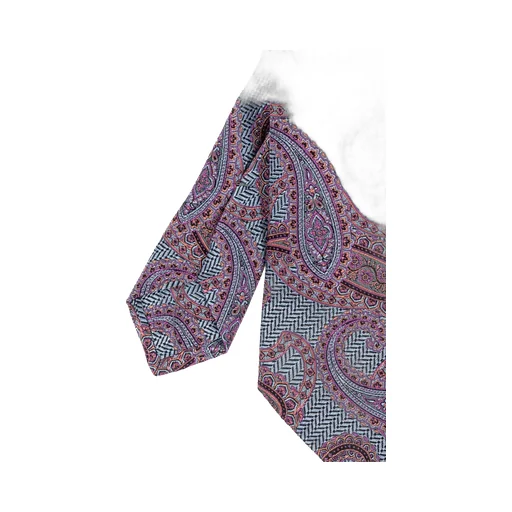 Pattern Jacquard Pointed-Tip Tie