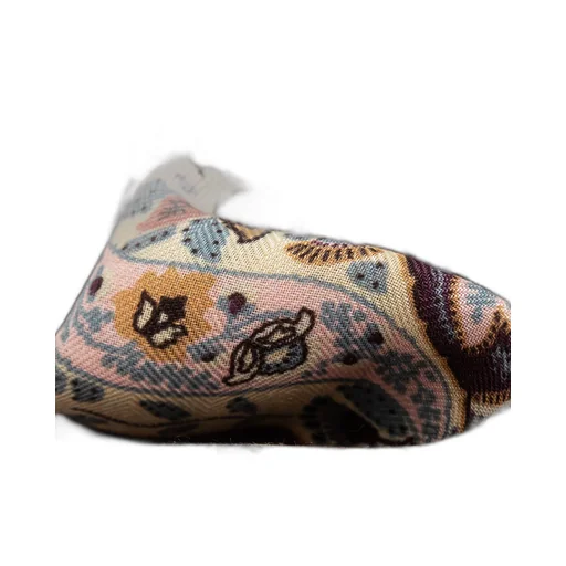 Paisley Print Frayed Edge Scarf