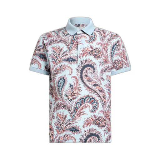 Floral Paisley Cotton Polo Shirt