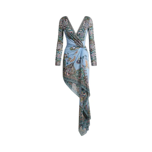 Asymmetric Dress With Print