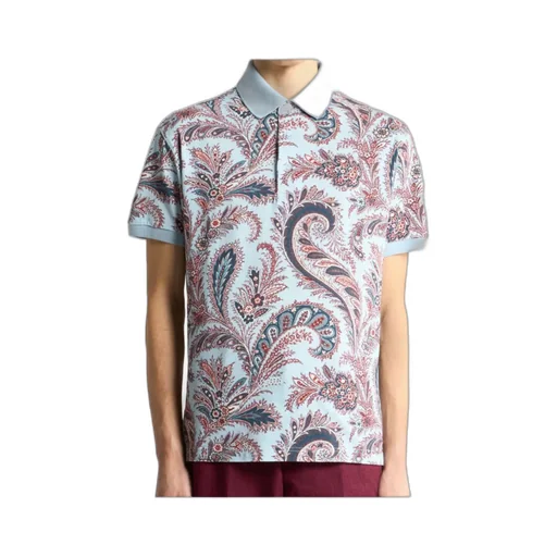 Floral Paisley Cotton Polo Shirt