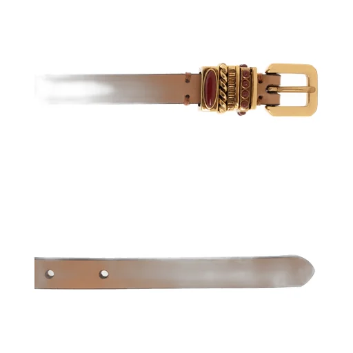 Double-Wrap Prong Buckle Belt