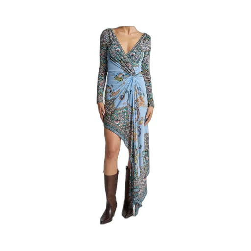 Asymmetric Dress With Print
