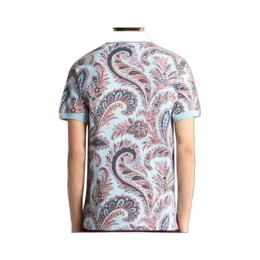 Floral Paisley Cotton Polo Shirt