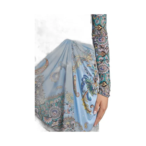Asymmetric Dress With Print