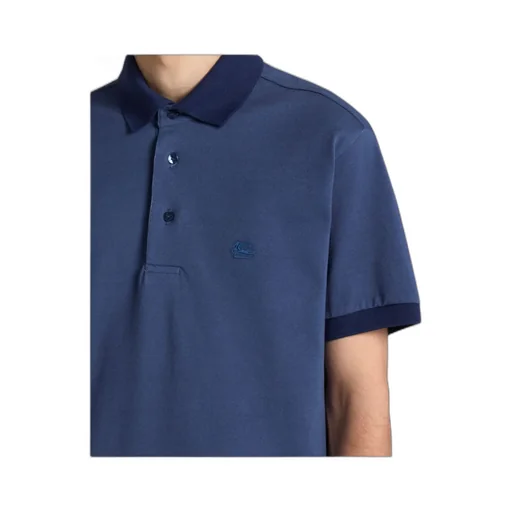 Paisley Motif-Adorned Polo Shirt