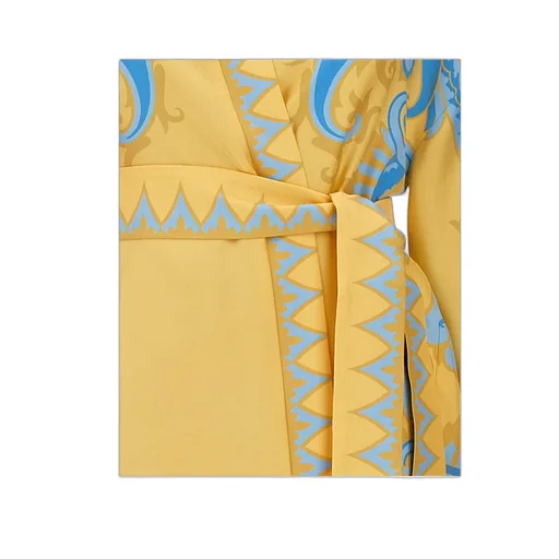 Printed Satin Kimono