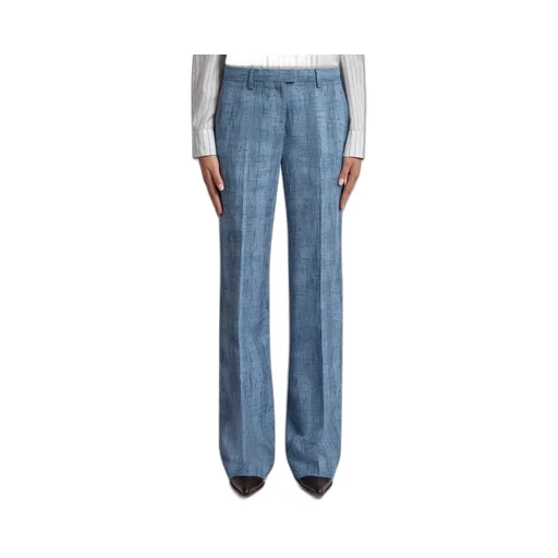 Textured Straight Leg Pants