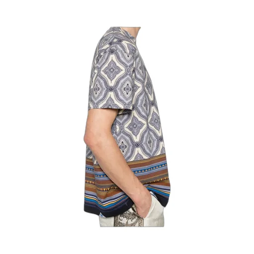 Paisley Printed Crewneck T-Shirt