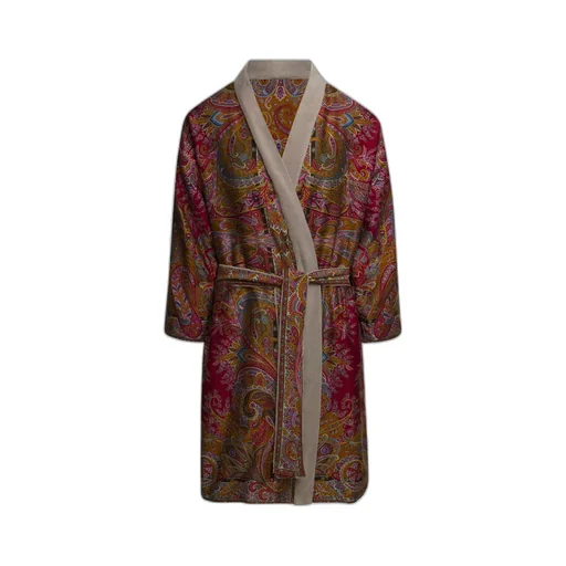 Paisley Printed Kimono Bathrobe