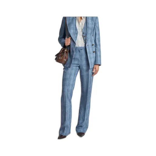 Textured Straight Leg Pants