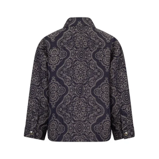 Jacquard Pattern Shirt Jacket