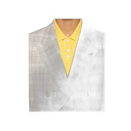 Double-Breasted Checked Blazer