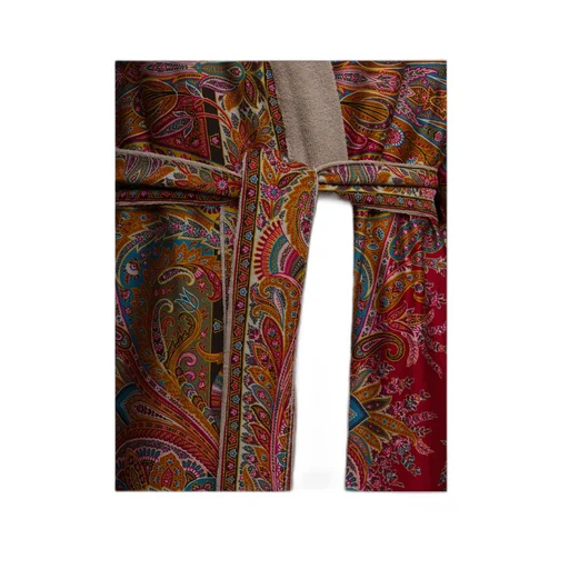 Paisley Printed Kimono Bathrobe