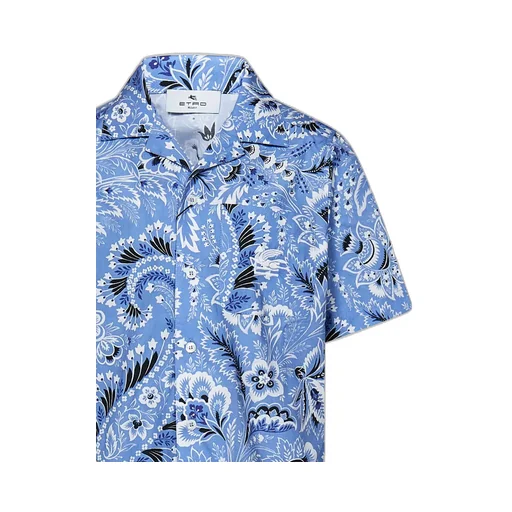All-Over Printed Straight Hem Shirt
