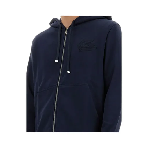 Pegaso Embroidered Zipped Hoodie