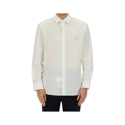 Pegaso Embroidered Buttoned Poplin Shirt