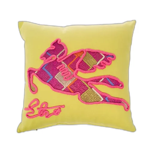Home Logo Embroidered Cushion