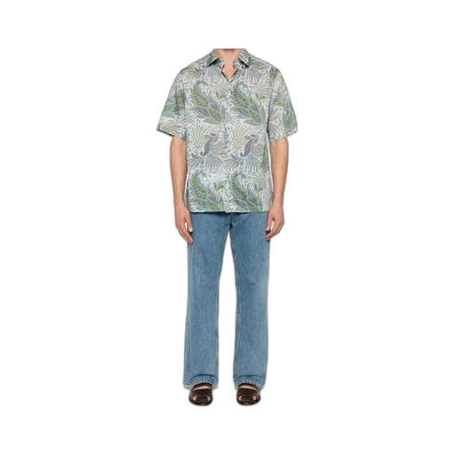 Paisley Printed Short Sleeved Shirt