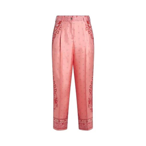 Floral-Printed Tailored Trousers